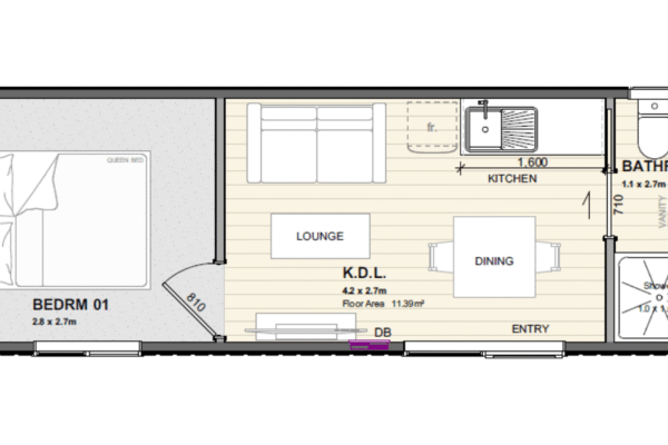 Nikau Floor Plan Rent To Buy Cabin RentZone
