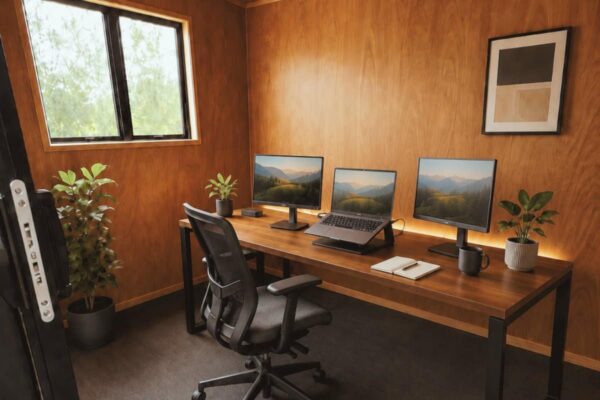 Working from home? Set up an office at your place and separate business from the home space with a rental portable cabin by rentzone.